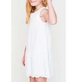 White Crochet Slip Dress
