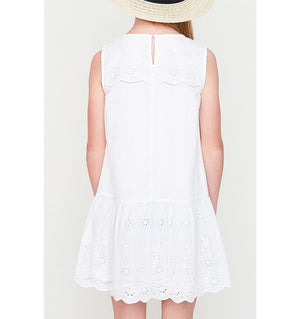 White Crochet Slip Dress