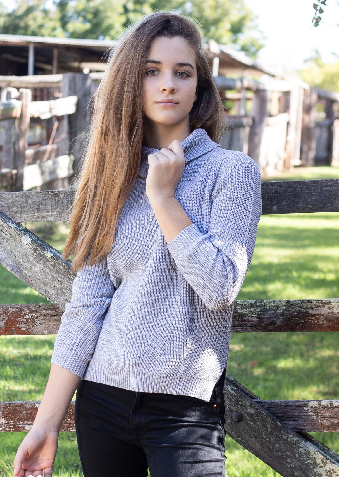 Cotton Roll Neck Jumper